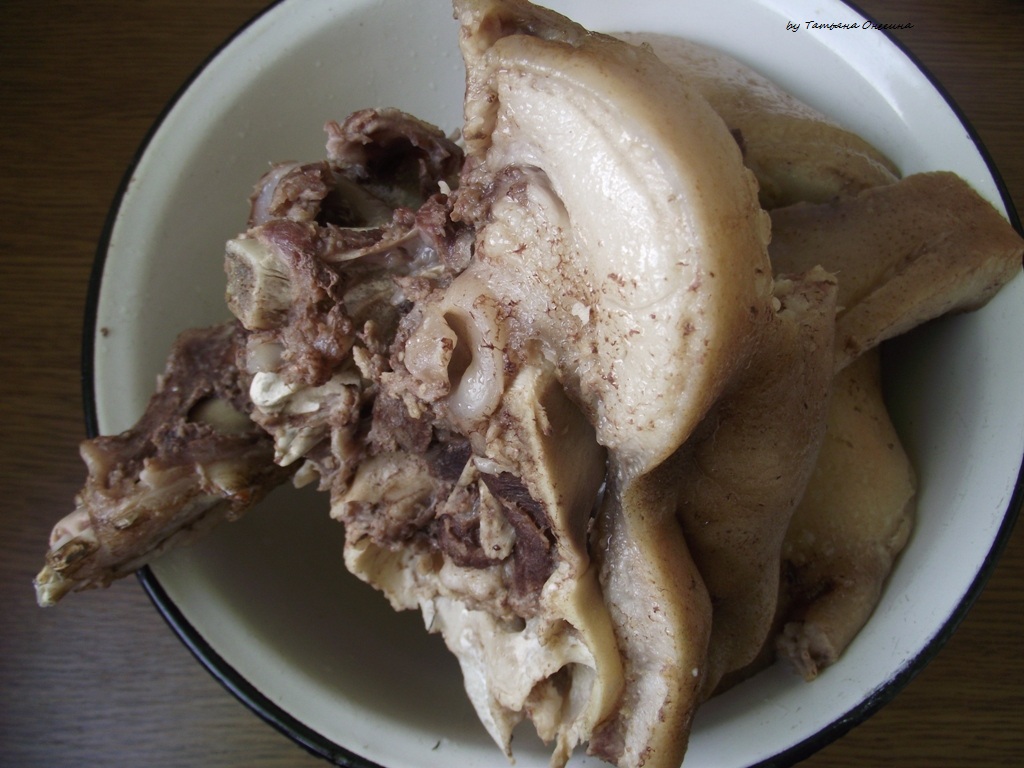 Сальтисон из свиной головы — рецепт с фото пошагово